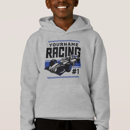 Persoonlijk race team snelle raceauto coureur  (Voorkant)