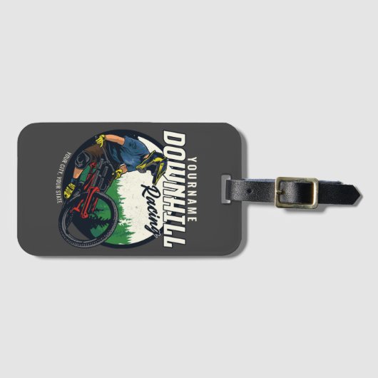 Persoonlijk racistisch circuit voor neerhalen bagagelabel (Voorkant (horizontaal))