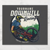 Persoonlijk racistisch circuit voor neerhalen bier etiket (Enkel label)