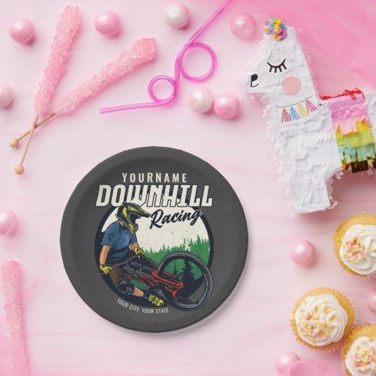 Persoonlijk racistisch circuit voor neerhalen papieren bordje (Feest)