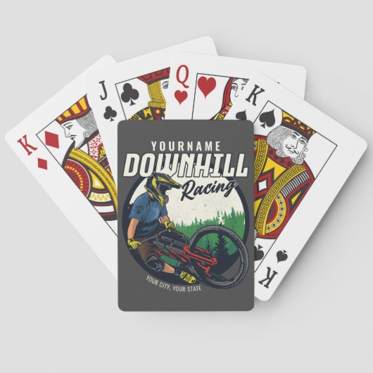 Persoonlijk racistisch circuit voor neerhalen pokerkaarten