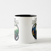 Persoonlijk racistisch circuit voor neerhalen tweekleurige koffiemok (Center)