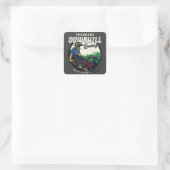 Persoonlijk racistisch circuit voor neerhalen vierkante sticker (Tas)