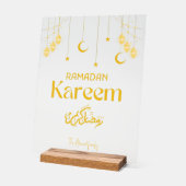 Persoonlijk Ramadan Kareem Acryl Bord Minimalistis (Hoek)