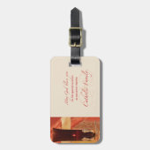 Persoonlijk, RCIA Gefeliciteerd, katholiek, rood Bagagelabel (Voorkant verticaal)