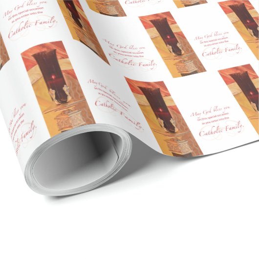 Persoonlijk, RCIA Gefeliciteerd, katholiek, rood Cadeaupapier (Rol Hoek)