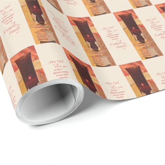 Persoonlijk, RCIA Gefeliciteerd, katholiek, rood Cadeaupapier (Rol Hoek)