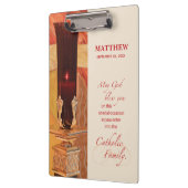 Persoonlijk, RCIA Gefeliciteerd, katholiek, rood Klembord (Links)