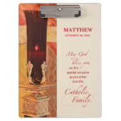 Persoonlijk, RCIA Gefeliciteerd, katholiek, rood Klembord (Voorkant)