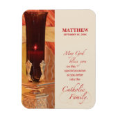 Persoonlijk, RCIA Gefeliciteerd, katholiek, rood Magneet (Verticaal)