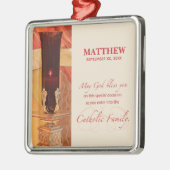Persoonlijk, RCIA Gefeliciteerd, katholiek, rood Metalen Ornament (Links)