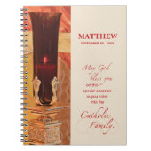 Persoonlijk, RCIA Gefeliciteerd, katholiek, rood Notitieboek (Voorkant)