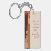 Persoonlijk, RCIA Gefeliciteerd, katholiek, rood Sleutelhanger (Voorkant Links)