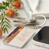 Persoonlijk, RCIA Gefeliciteerd, katholiek, rood Sleutelhanger (Voorkant Rechts)