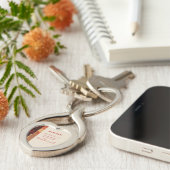 Persoonlijk, RCIA Gefeliciteerd, katholiek, rood Sleutelhanger (Zijkant)