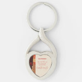 Persoonlijk, RCIA Gefeliciteerd, katholiek, rood Sleutelhanger (Voorkant)