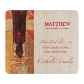 Persoonlijk, RCIA Gefeliciteerd, katholiek, rood Snijplank (Voorkant)