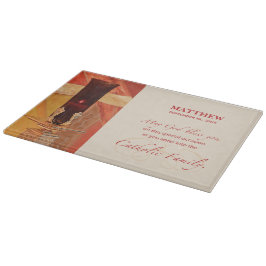 Persoonlijk, RCIA Gefeliciteerd, katholiek, rood Snijplank