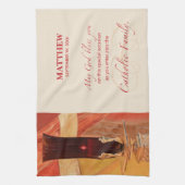 Persoonlijk, RCIA Gefeliciteerd, katholiek, rood Theedoek (Verticaal)