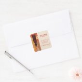Persoonlijk, RCIA Gefeliciteerd, katholiek, rood Vierkante Sticker (Envelop)