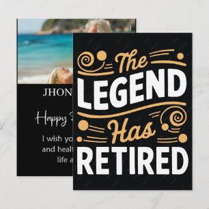 Persoonlijk Re Tired Grappig Pensioen Naam Shirt Feestdagenkaart