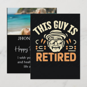Persoonlijk Re Tired Grappig Pensioen Naam Shirt Feestdagenkaart