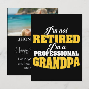 Persoonlijk Re Tired Grappig Pensioen Naam Shirt Feestdagenkaart