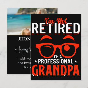 Persoonlijk Re Tired Grappig Pensioen Naam Shirt Feestdagenkaart
