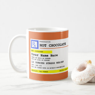 Persoonlijk recept, warme chocolade of koffiemok