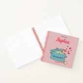 Persoonlijk receptenboek met harten notitieboek (Binnen)