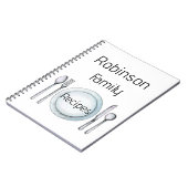 Persoonlijk receptenboek notitieboek (Linkerzijde)