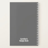 Persoonlijk receptenboek van de kok notitieboek (Achterkant)