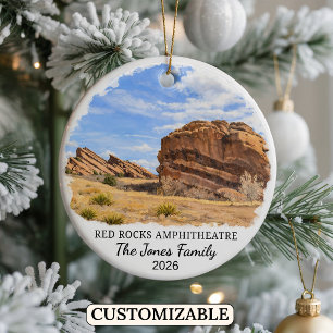 Persoonlijk Red Rocks Park en Amphitheater Keramisch Ornament