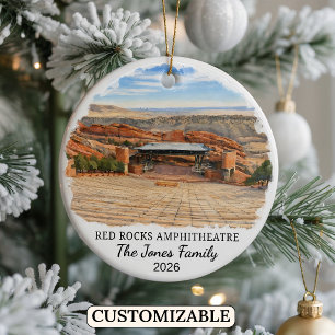 Persoonlijk Red Rocks Park en Amphitheater Keramisch Ornament