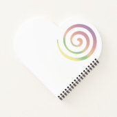 Persoonlijk Regenboog Kerstpatroon Notitieboek (Achterkant)