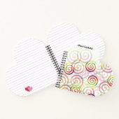 Persoonlijk Regenboog Kerstpatroon Notitieboek (Binnen)