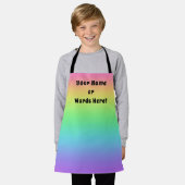 Persoonlijk Regenboog Kinderen Schort (Gedragen)