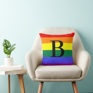 Persoonlijk Regenboog LGBT Proud Geschenk met Mono Kussen