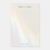 Persoonlijk regenboog licht esthetisch stippenrast post-it® notes (Voorkant)