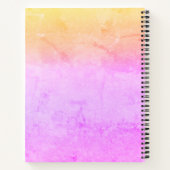 Persoonlijk regenbooggradiënt naam schetsboek  notitieboek (Achterkant)
