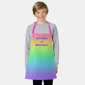 Persoonlijk regenboogkinderenschoot schort (Gedragen)