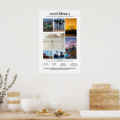 Persoonlijk Reis Souvenirbord foamcore Poster (Keuken)