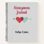 Persoonlijk reisblad voor Honeymoon Notitieboek<br><div class="desc">Bewaar uw herinneringen en houd een overzicht bij van uw epische reis op huwelijksreis! Het zou zo'n groot geschenk zijn voor de meest speciale persoon in je leven.</div>