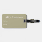 Persoonlijk Reisecadeau voor Vrouwen Gepersonalise Bagagelabel (Achterkant horizontaal)
