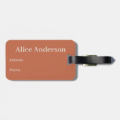 Persoonlijk Reisecadeau voor Vrouwen Gepersonalise Bagagelabel (Achterkant horizontaal)