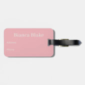 Persoonlijk Reisecadeau voor Vrouwen Gepersonalise Bagagelabel (Achterkant horizontaal)