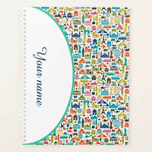 Persoonlijk reizen over de wereld planner (Voorkant)