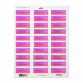 Persoonlijk retouradres kleurrijk etiket (Full Sheet)