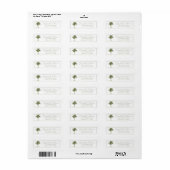 Persoonlijk retouradres met kustpalmboom etiket (Full Sheet)