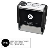 Persoonlijk retouradres met logo zelfinktende stempel (In situ)